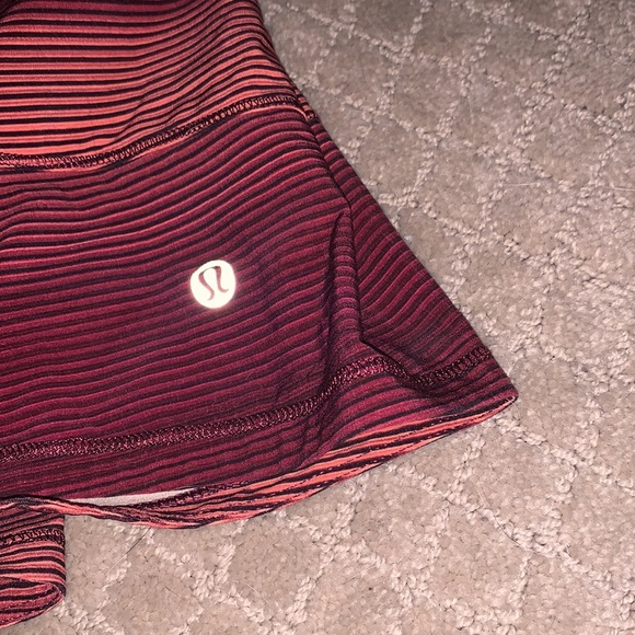 Lululemon Pace Rival simple radiant pink print  skirt sz 6 - Picture 5 of 7